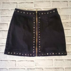 Pacsun retro black denim skirt